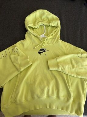 Nike Neon Yellow Air Pullover Hoodie